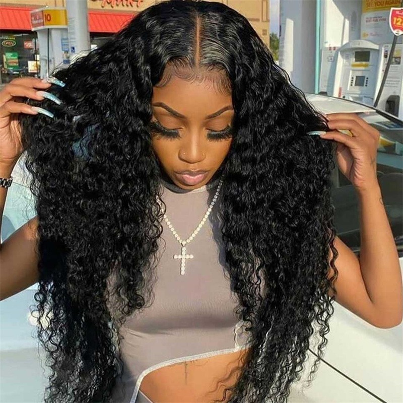 Pequeña cabeza explosiva de tubo de bobinado africano, peluca de cabeza completa, peluca de cabello rizado larga, dulce y caliente, europea y americana