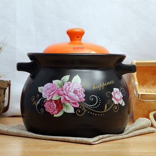 Casserole Stew Pot Household Gas Ceramic Natural Gas Stove Special Soup Pot High Temperature Resistant Non-Cracking Sand Pot Pot