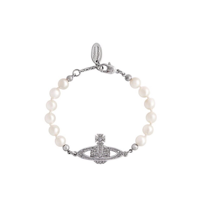 High Version Empress Dowager Classic Saturn Pearl Bracelet Women Vivian Saturn Light Luxury Diamond Pearl Bracelet in stock High Version Empress Dowager Classic Saturn Pearl Bracelet Women Vivian Saturn Light Luxury Diamond Pearl Bracelet in stock