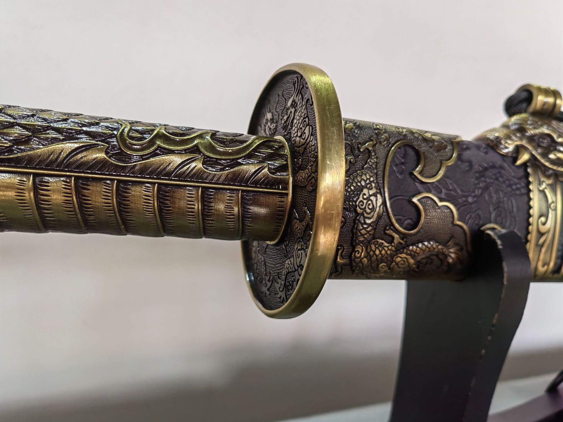 26寸黑色包革雁翎刀