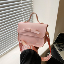 2024新款蝴蝶结手提包包女包宽肩带小众斜挎百搭ins单肩包托特包