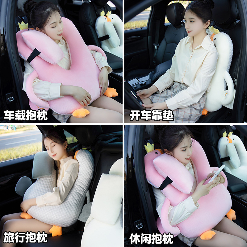 어린이 쿠션 차량 탑재 뒷좌석 장거리 탑승 차에서 잠자는 신기 쿠션 자동