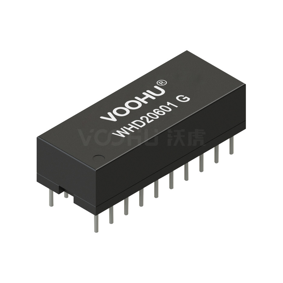 WHD20601G 双口 百兆 20pin  插件DIP 网络变压器 网络滤波器