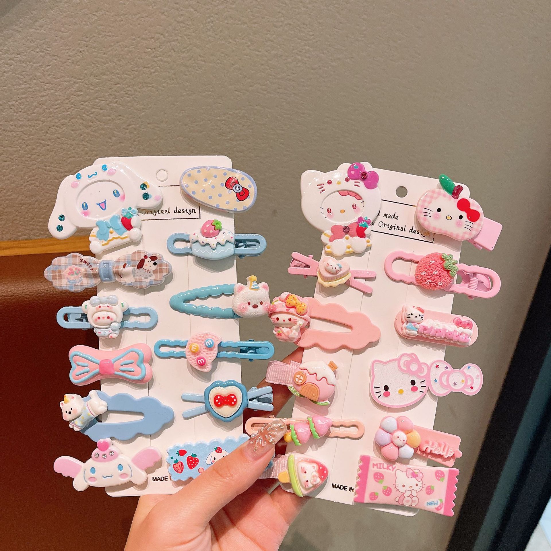 Dopamina lindos clips para el cabello bordes clips laterales clips para el cabello niños tocadillos clips para el cabello de boca de pato mujeres