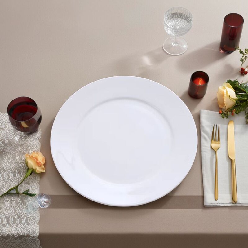 Directly produced hotel steak plates, restaurant high-end dining flat plates, shallow plates, round plates, dishes with logo, tableware