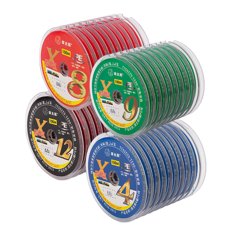 Hantaro PE line 4 8 9 12 10 even plate Luya line strong horse fishing line Anti bite line fishing gear