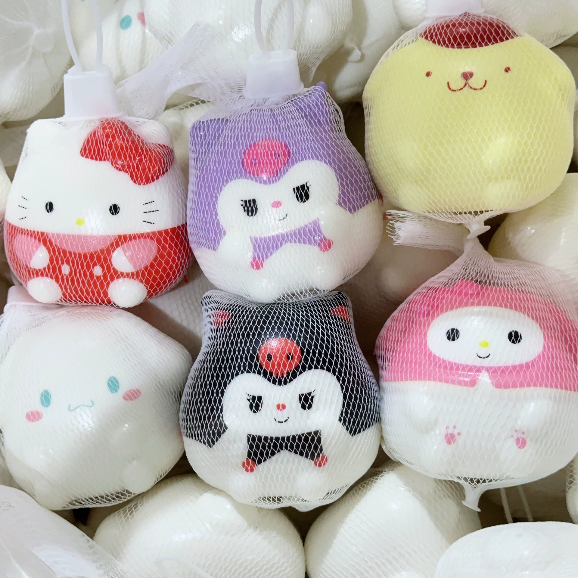 Polyurethane Slime Toy, Anti-Stress Squeezable Figure, Assorted Character Designs