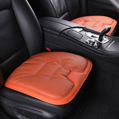 Seat cushion, seat cover: Car Seat Cover, Integrated Rear - super-non-slip-ideal-orange-front-row-2-pieces