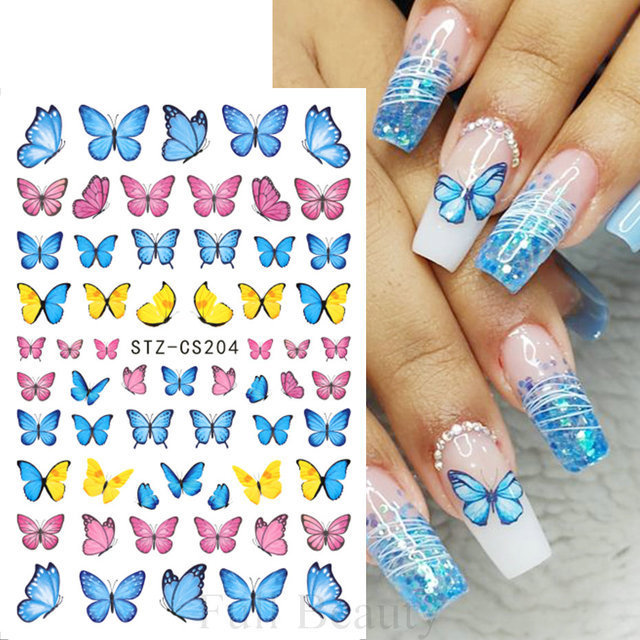 国境を越えた新しいネイルシールins水彩ぼかしレトロなバラのバックシール卸売りnail|undefined