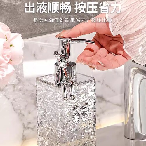 Light luxury water corrugated packaging bottles fashionable hand sanitizer bottles bubbler shampoo body gel laundry detergent wash