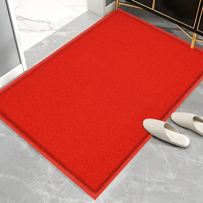 Bienvenido a la alfombra antideslizante, alfombra de puerta de entrada, alfombra de anillo de seda especial, alfombra antisucia al aire libre.