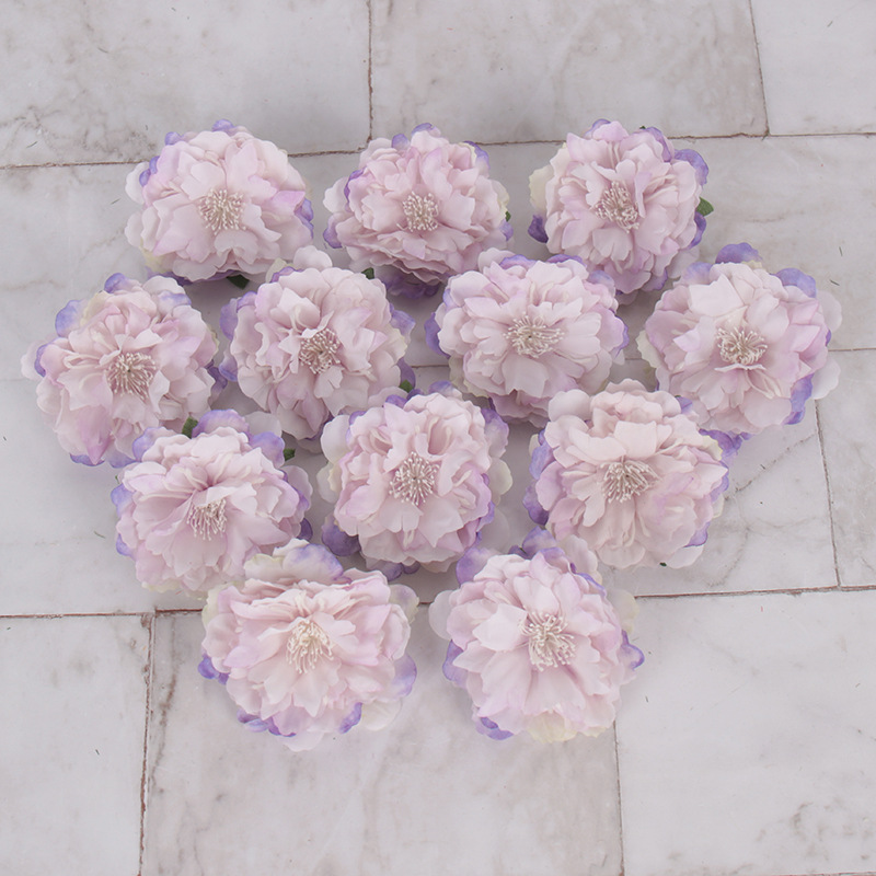 Cabeza de flor de peonía artificial diseño de escena de la boda flor falsa accesorios de decoración del hogar accesorios de fotografía flor de peonía
