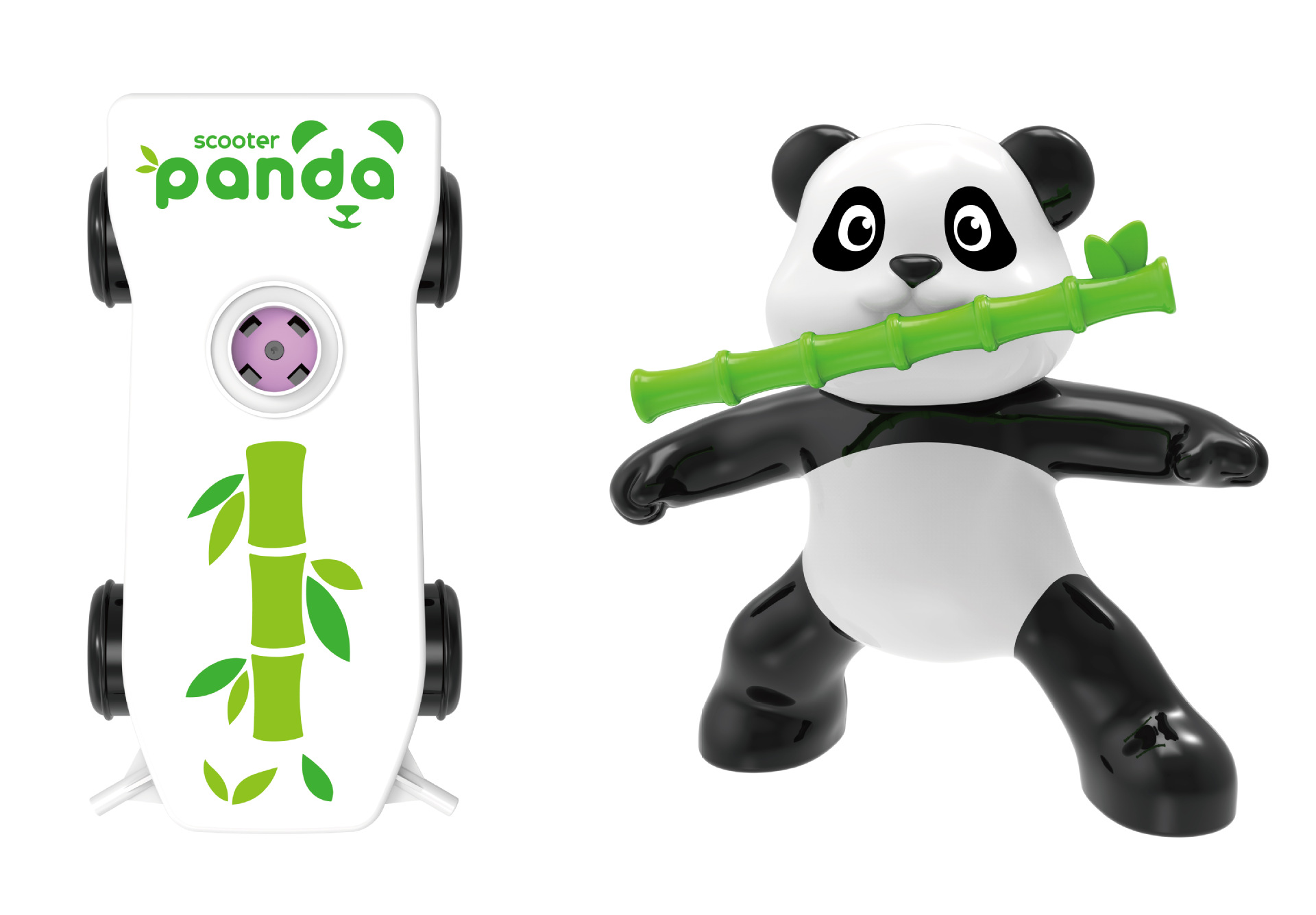 새로운 팬더 스턴트 스쿠터