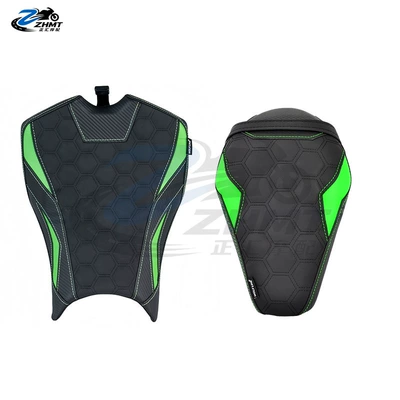 Motorcycle cushion — height, 25-26 new model shock-absorbing breathable - front-rear-seat-cushions-honeycomb-design-green-original-seat-height