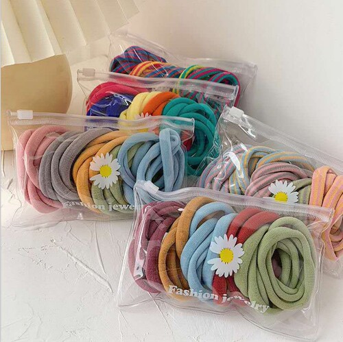 ins Japanese simple rubber band high elasticity and durability thick hair tie ponytail internet celebrity thickened hair rope head rope