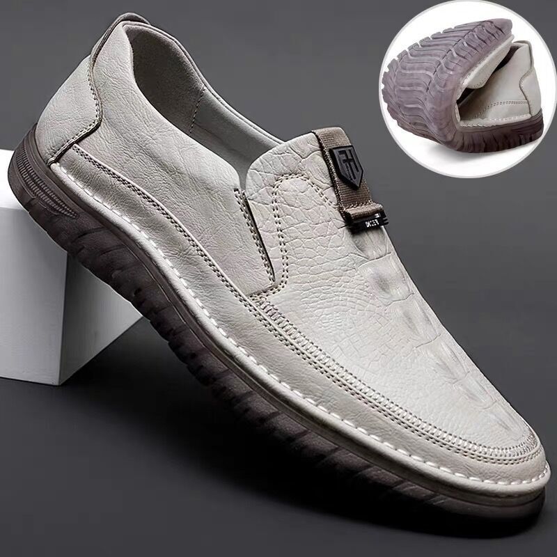 Men's Business Dad Casual Leather Shoes, Driving Shoes, Formal Wear, Versatile Loafers, Lazy Shoes, Comfortable Slip-Ons Men's Business Dad Casual Leather Shoes, Driving Shoes, Formal Wear, Versatile Loafers, Lazy Shoes, Comfortable Slip-Ons