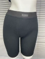 Black [flat angle modal ribbed shorts] - high-waisted version
