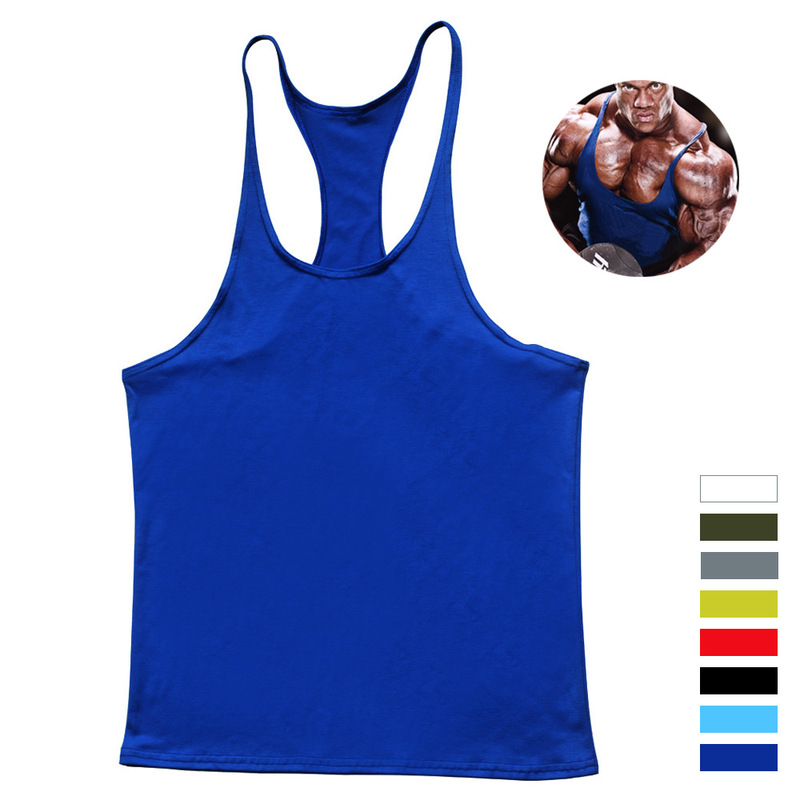 Loose Solid Color Sports Vest Men's Basketball Training Fitness Vest Breathable Sweat Absorbing Sleeveless Running Cycling Fitness Clothing
