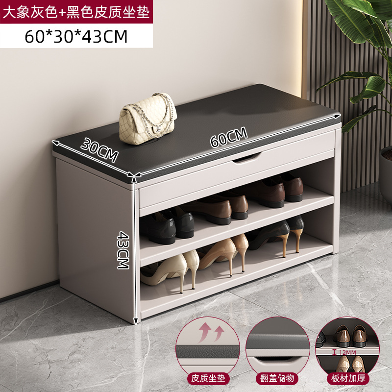 60/28/43 gris claro + cojín de asiento de cuero negro