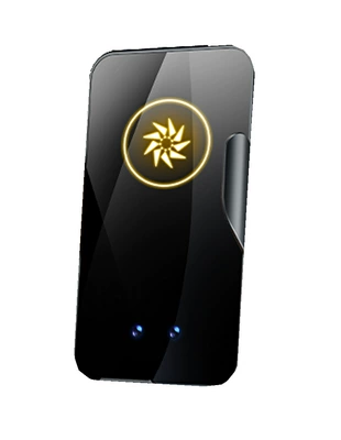 Car phone holder Transparent Wireless Charger Car - black-glass-wireless-charging-66w-magnetic-suction-m7