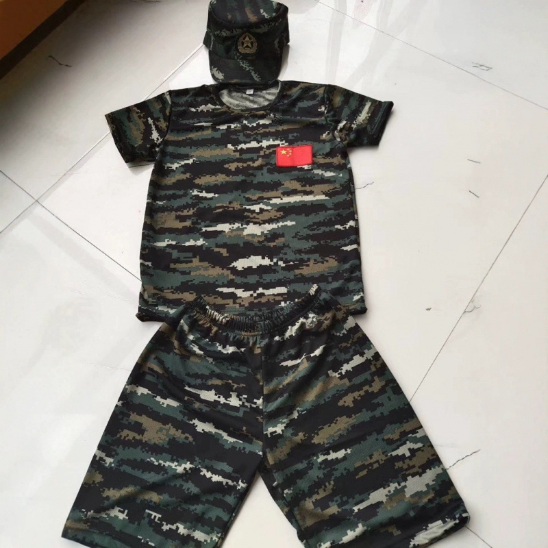 Children's Frog Suit Camouflage Suit Kindergarten Primary and Secondary School Quick-Drying Military Training Summer Camp Outdoor Development Suit Jt-56
