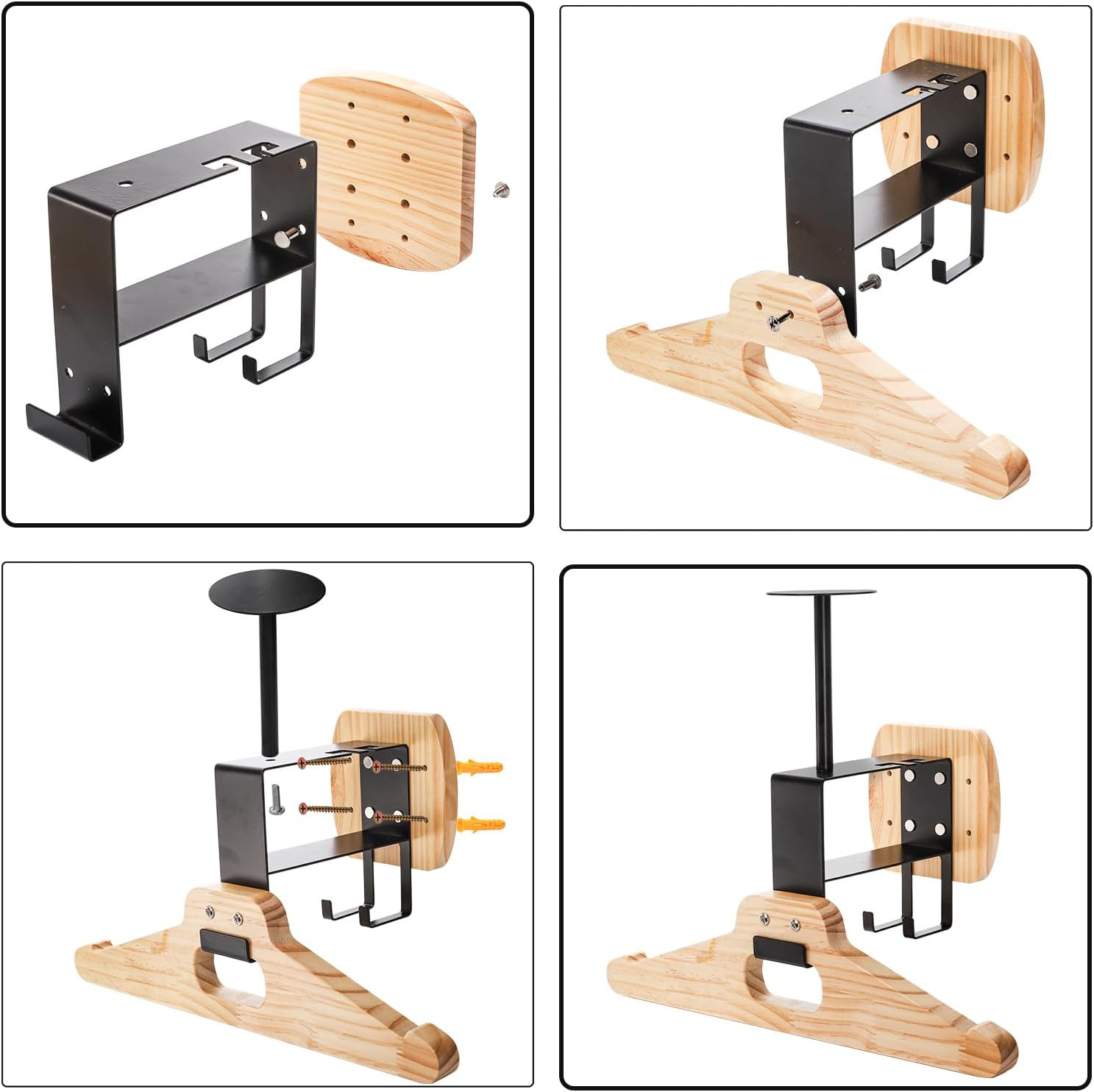 Tactical Helmet Rack Wooden Motorcycle Helmet Rack Wall-Mounted Hat Display Rack Motorcycle Jacket Jacket Storage Rack