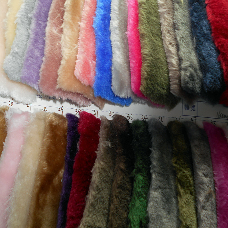 400-900g平剪毛绒小毛皮毛绒短毛绒平剪毛超柔毛柔软坐垫服装面料