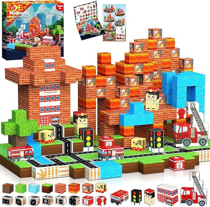 Amazon 人気の新製品子供用ビルディングブロック 3D 磁気磁気ブロックビルディングブロッククリスマスクロスボーダーおもちゃ DIY|undefined