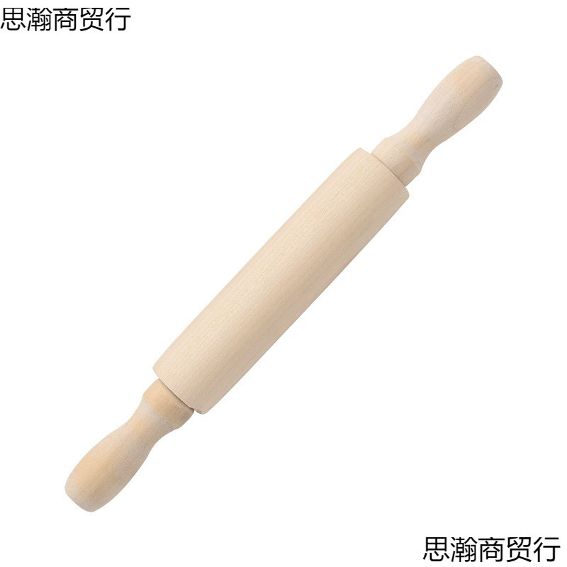 Wooden baking tool Children's mini rolling noodles without paint Timber noodle sticks home dumpling skin roller roller rolling pin