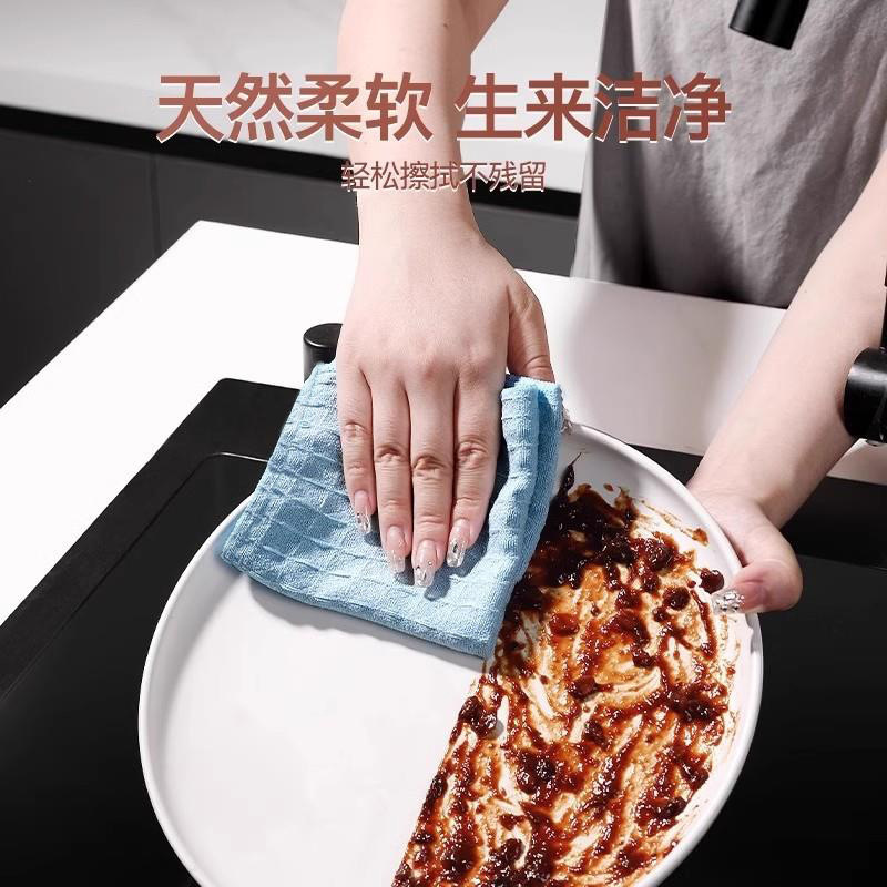 手撕抹布洗碗不沾油懒人厨房抹布干湿两用不掉毛华夫格手撕抹布|undefined