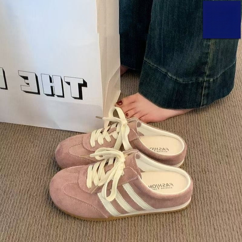 Pink Closed-Toe For Women, Outdoor Wear, Internet Celebrity Hot Fashion, Casual Lace-Up German Training Shoes,_vogvips.com