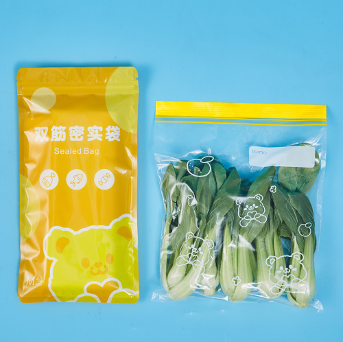Food-grade household fresh-keeping bag, sealed bag for refrigerator use with self-sealing plastic, kitchen dividing bag, wholesale factory
