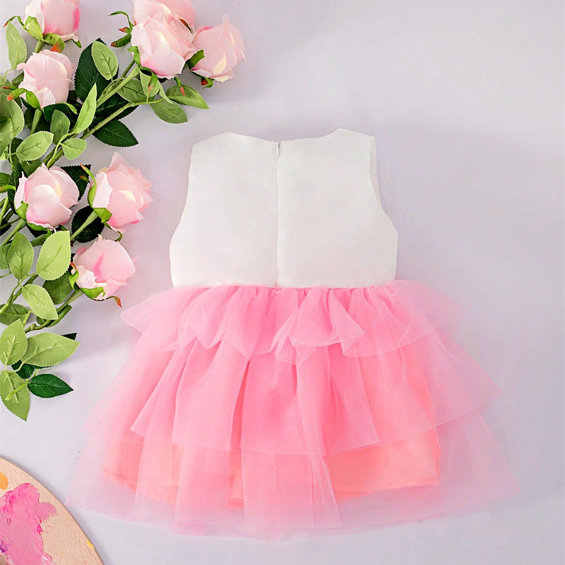 Princess Solid Color Polyester Girls Dresses display picture 2