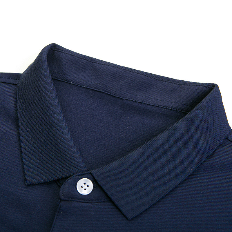 Exclusivo transfronterizo para verano nuevo estilo de algodón bordado de manga corta camiseta de hombre a rayas casual solapa de gran tamaño camisa POLO para hombre