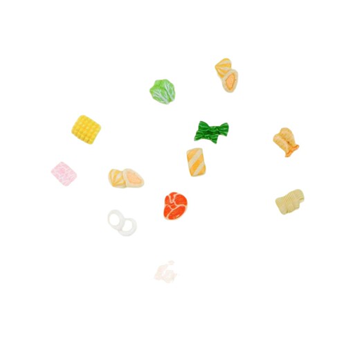 Mini trumpet simulation hot pot food toys resin accessories cream glue DIY handmade creative hair accessories