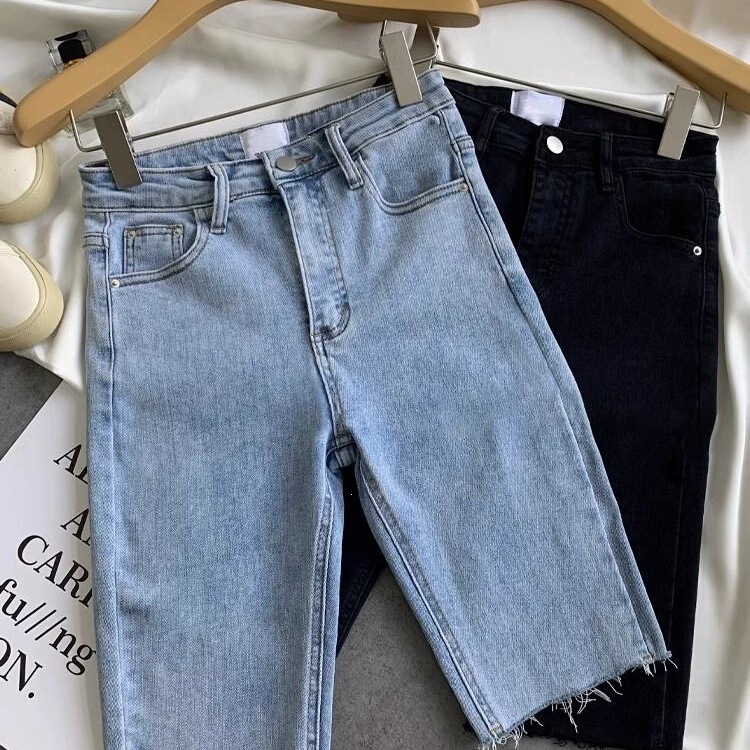 Women's Summer Thin Denim Shorts 2026 New High-Waisted Slim-Fit Flattering Shorts for Petite Figures, 5-Inch Cycling Shorts Women's Summer Thin Denim Shorts 2026 New High-Waisted Slim-Fit Flattering Shorts for Petite Figures, 5-Inch Cycling Shorts