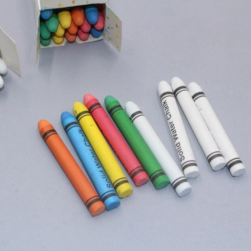 Water-soluble children's white chalk, 20 pieces, training