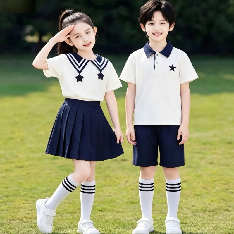 Children's Performance Costumes for June 1St, Elementary School Students' Poetry Recitation and Chorus Stage Costumes, Summer Children's Graduation Photo Class Uniforms Children's Performance Costumes for June 1St, Elementary School Students' Poetry Recitation and Chorus Stage Costumes, Summer Children's Graduation Photo Class Uniforms