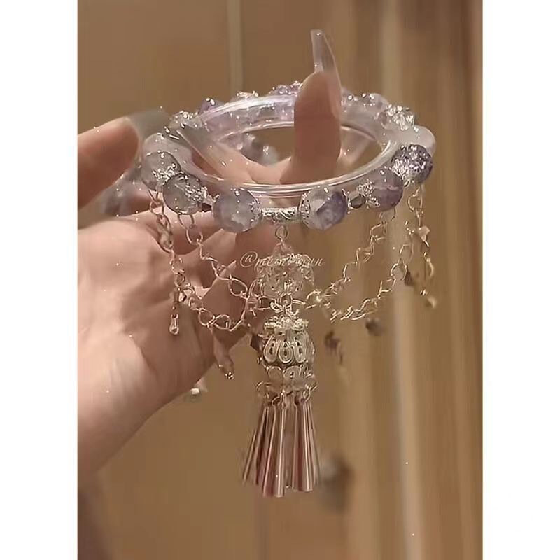 "The Holy Girl of the western region" Miao Jiang exotic Bell tassel bracelet multi-layer new Chinese style hanfu accessories Chinese style women