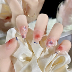 穿戴式指甲貼花朵渲染穿戴甲甲片指甲片可拆卸 指甲貼片 成品Y21