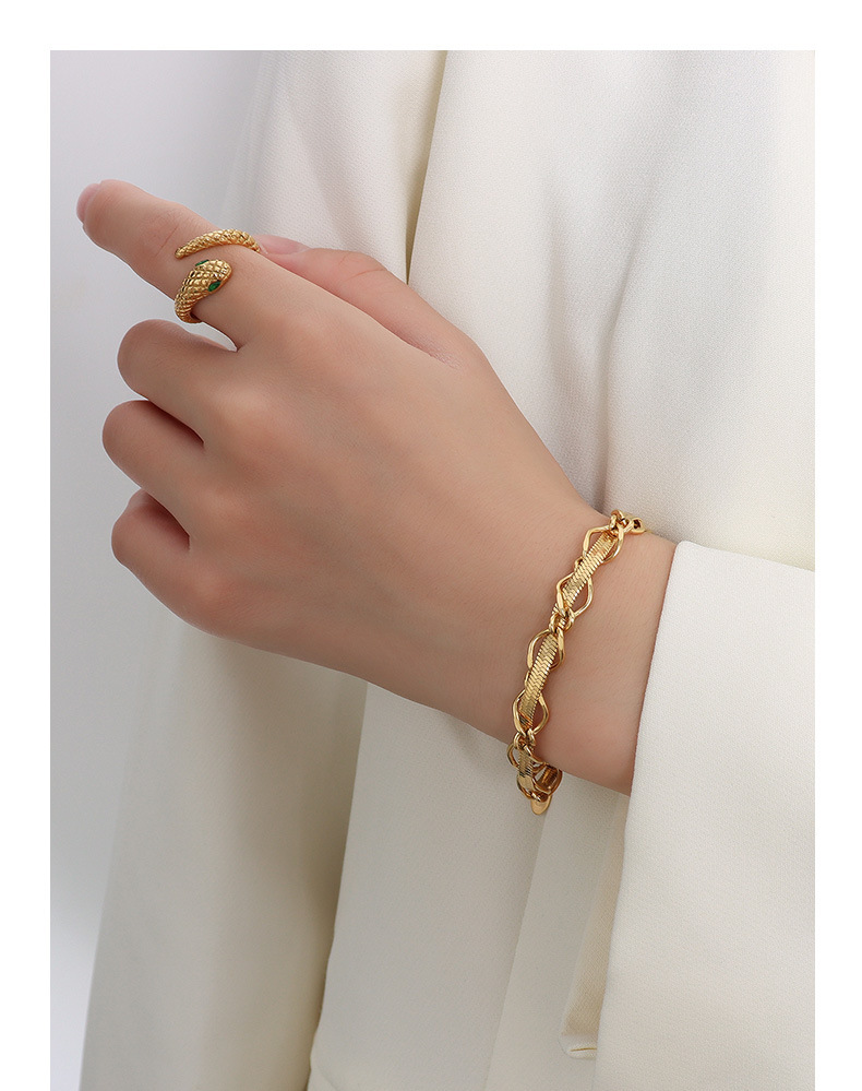 Fashion Geometric Solid Color Titanium Steel Plating Womenu0027S Bracelets Necklace