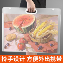 美术收纳册批发加厚画册素描手提画袋资料绘画透明小学生作品集