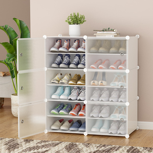 Simple Indoor Door Transparent Dust-Proof Shoe Cabinet New Shoe Storage Wholesale Small Multi-Layer Economical Shoe Rack