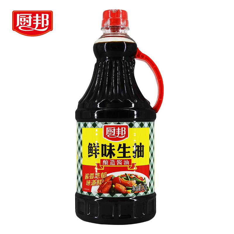厨邦酱油鲜味生抽1.9/1.25L/800ml/500ml/瓶炒菜点蘸腌制鲜美批发