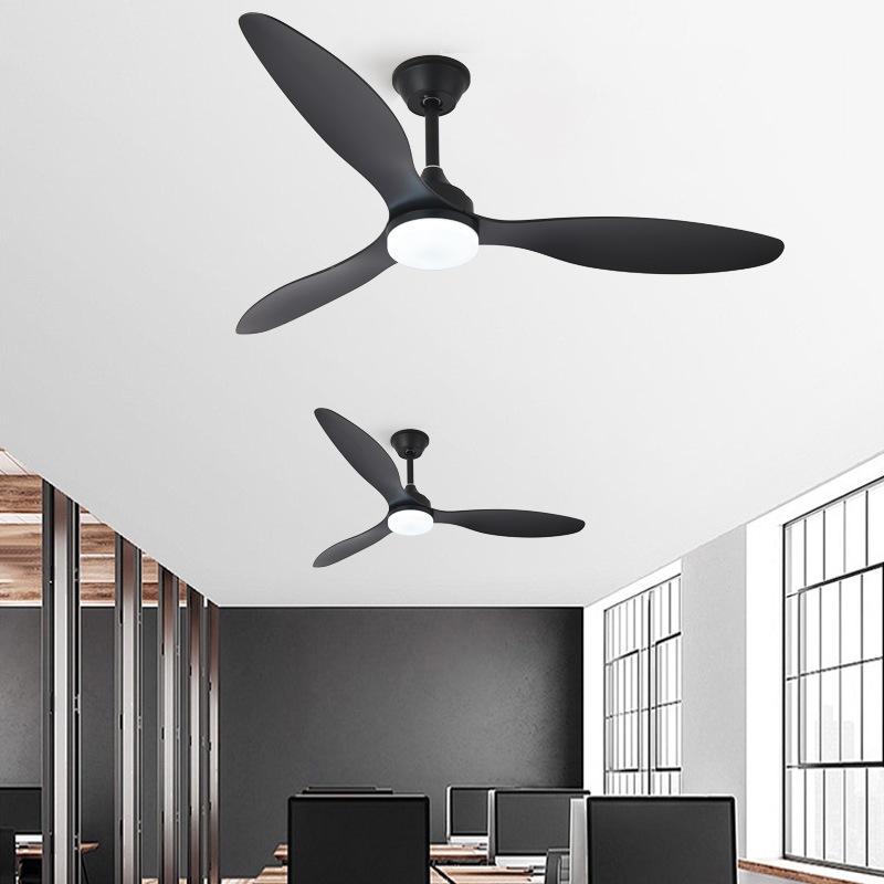 Ventilador de Techo con Luz 42 y 52 Pulgadas de 3 Hojas en ABS con Control Remoto para Dormitorio y Comedor