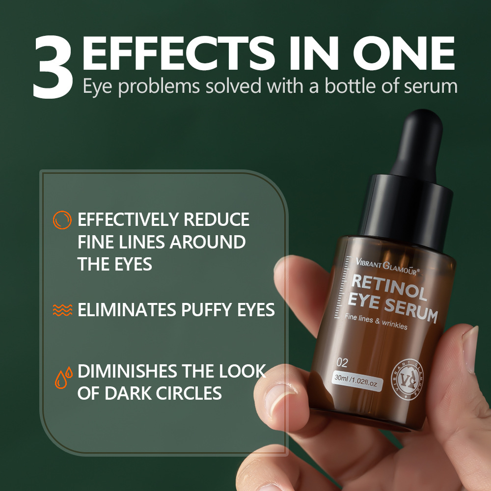 Cross-border retinol eye essence improves fine lines, lightens dark circles and eye bags, tightens and moisturizes, and repairs the original liquid.