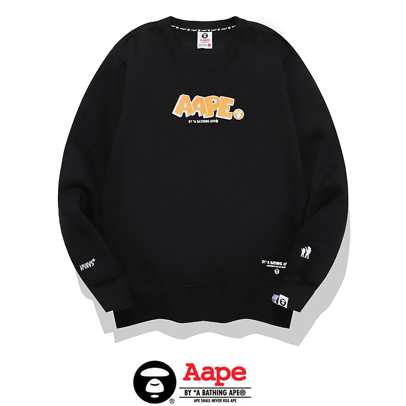 New autumn Aap sweater Terry thin men's and women's coat ape head round neck bottoming shirt Garfield casual shirt New autumn Aap sweater Terry thin men's and women's coat ape head round neck bottoming shirt Garfield casual shirt