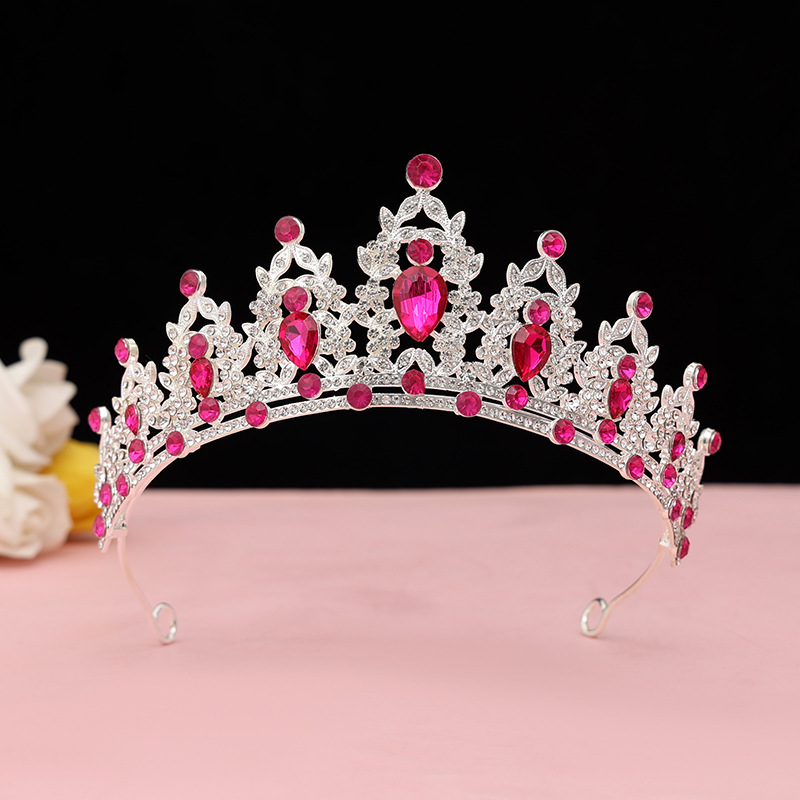 Los niños corona pastel tocado cristal accesorios para el cabello corona chica cumpleaños rendimiento diadema princesa vestido accesorios al por mayor