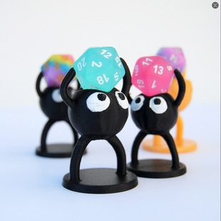 Cross-border Independent Station Amazon D20 Dice Soot Fairy Stand Dice Guardian Dungeons & Dragons Decoration