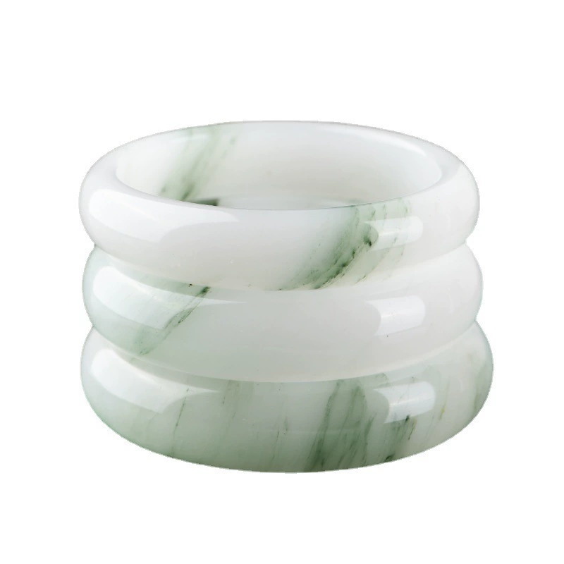 Organic emerald bracelet jade